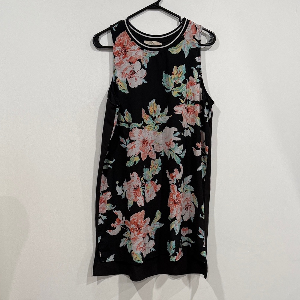 Elodie Black Floral Midi Dress